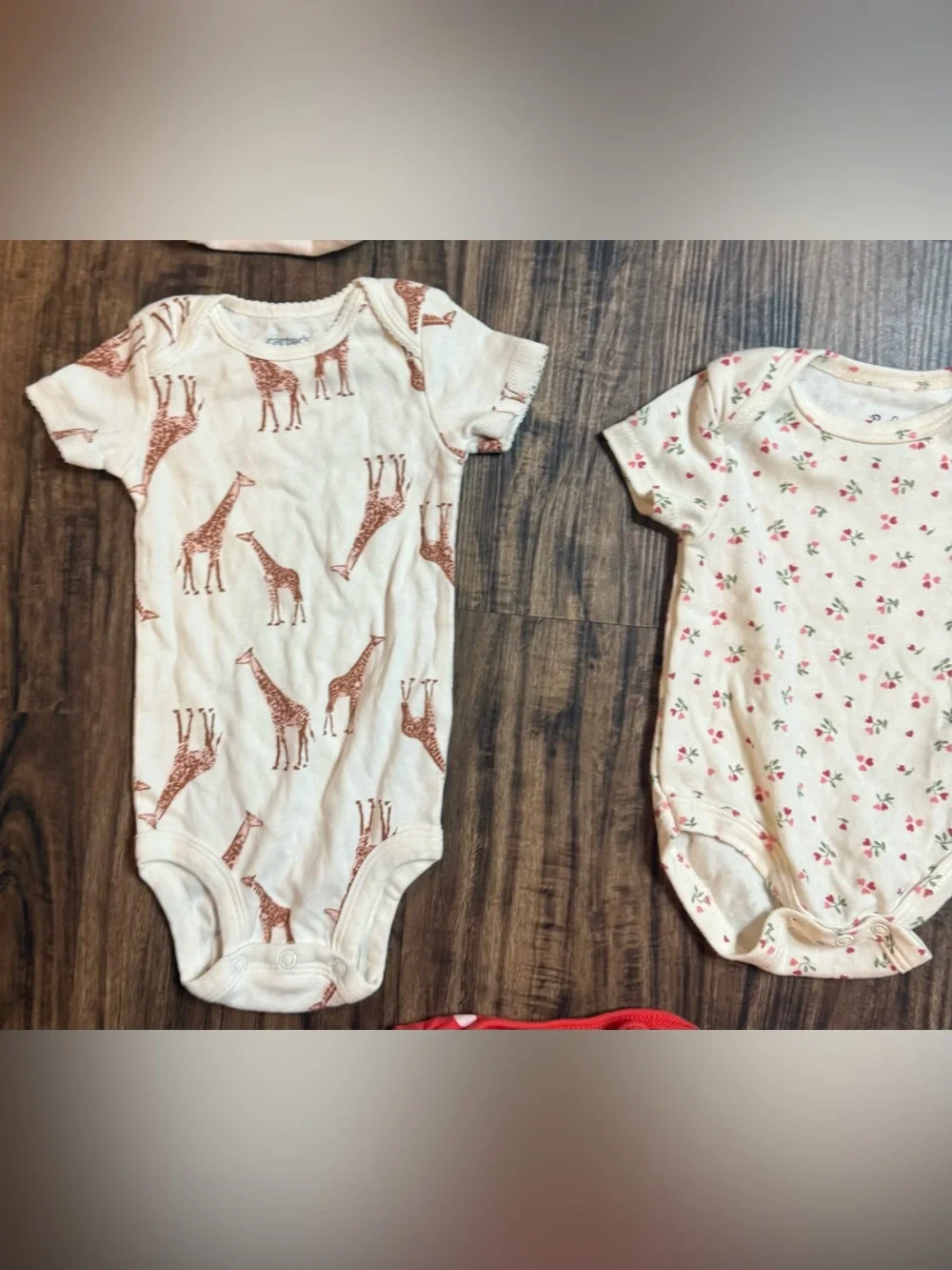 6-9 Months Baby Girls Bodysuits Short Sleeved  Carter’s Disney Minnie Mouse